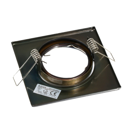 Zestaw 3x Oprawa halogenowa ruchoma OPIN GOLDLUX kwadrat metal patyna MR16 GU10