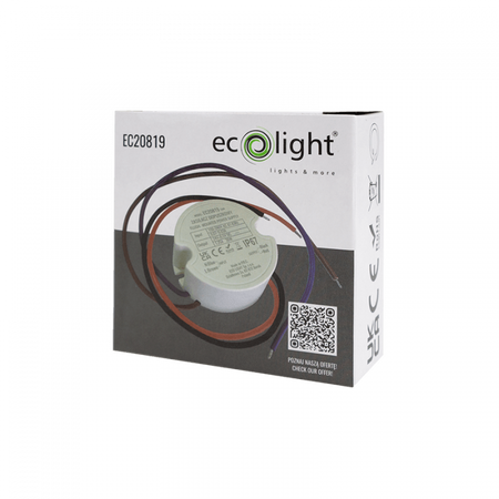 Zasilacz dopuszkowy FI60 do Taśm LED 30W 24V 1.25A Hermetyczny IP67 Ecolight