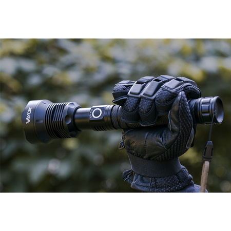 Latarka taktyczna ZOOM LED XHP70 25W 2000lm 3 TRYBY 1000m IP67 aluminium VA0021 VAYOX