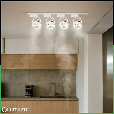 Zestaw Szyna Oświetleniowa Szynoprzewód 1,5m + 3x Reflektor Szynowy GU10 AR111 VICTUS BIAŁY