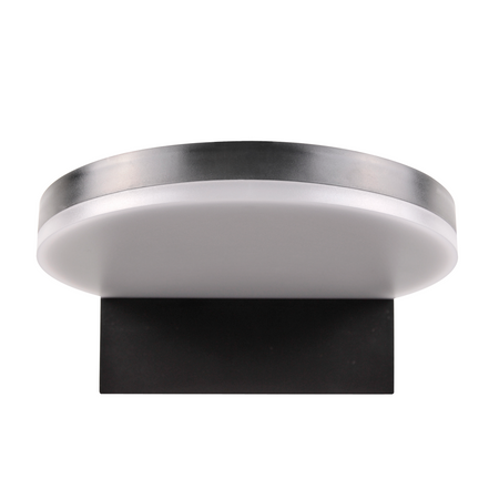 Kinkiet Zewnętrzny Oprawa Elewacyjna Lampa LED IP54 4000K Okrągła Czarna