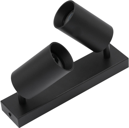 Lampa sufitowa QUALIS SPOT Reflektor Oprawa Halogenowa 2xGU10 Czarna