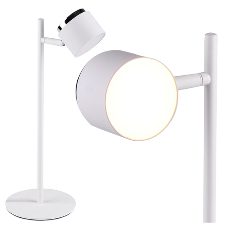 Lampka Biurkowa Stołowa LED 4,2W KUBIK Biały 3000K GOLDLUX