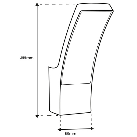 Lampa Ogrodowa Zewnętrzna Kinkiet Elewacyjny LED 12W 4000K AGOS LUMILED