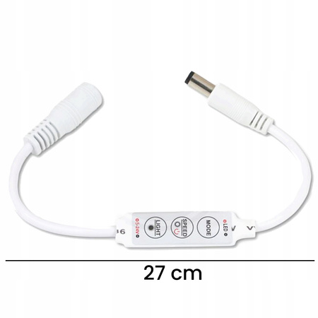 Ściemniacz LED Przepływowy Sterownik 12V Dotykowy 3 Przyciski