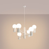 Lampa Wisząca Żyrandol 6x G9 Aluminiowa Biała Halo French Sky SL.1829 Sollux