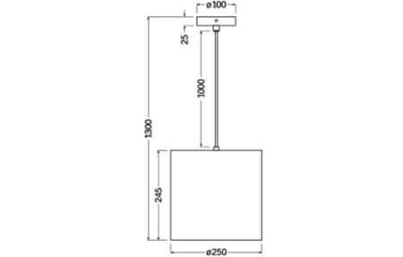 Lampa Sufitowa Wisząca Dekoracyjna E27 Zwis Brązowy Karton Decor Ledvance