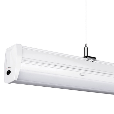 Oprawa LED Liniowa 50W 4000K Wisząca Biała Soczewka 120'D Ściemnialna VT-4550D V-TAC - 5 Lat Gwarancji