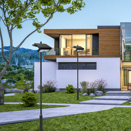 Naświetlacz EPAD LED 1150lm 4000K IP65 10W Solarny Czarny Eko-Light