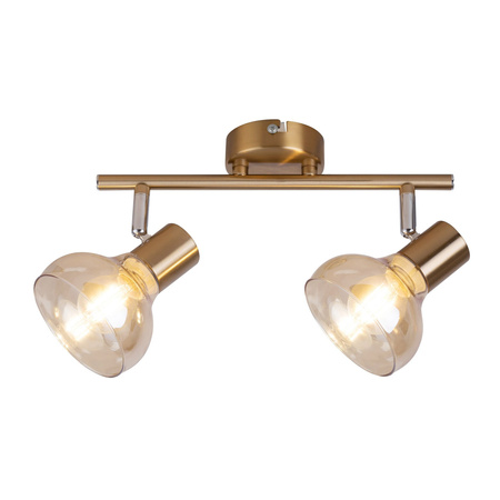 Lampa Sufitowa Punktowa Reflektor Spot 2x E14 Złoty Nowoczesny Holly 5547 Rabalux