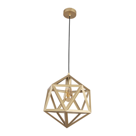 Lampa Sufitowa Wisząca Zwis E27 Złota Denmark Sanico Goldlux