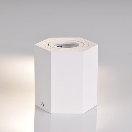 Oprawa natynkowa sufitowa Hexagon GU10 LED ruchoma SPOT biała