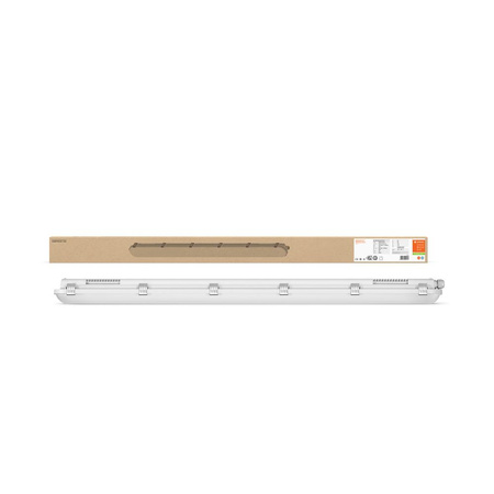 Lampa Oprawa Hermetyczna LED Pyłoszczelna 18W 2400lm 6500K Zimna IP65 IK08 Szary Dampproof Ledvance