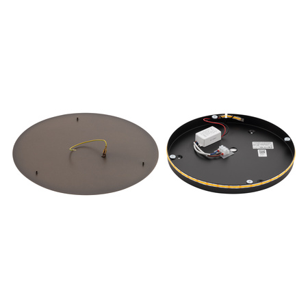 Kinkiet Ścienny Lampa Natynkowa LED 13W 160lm 3000K Ciepła Brązowa Nowoczesna RING LED L 10353 Nowodvorski