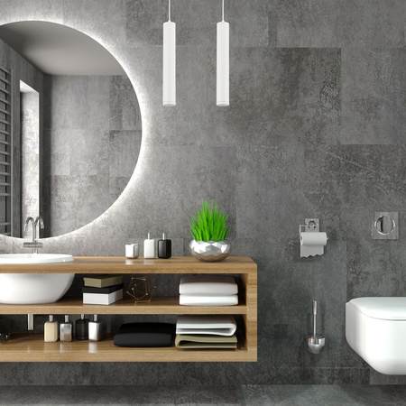 Lampa Wisząca Sufitowa PORTER Biała 1xGU10 Milagro