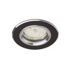 Oprawa Podtynkowa GU10 Halogenowa Wpuszczana Spot Oczko Czarna Okrągła Kobi