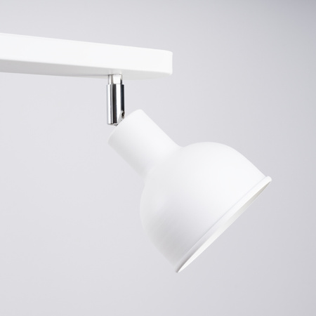 Lampa Sufitowa Oprawa Natynkowa Reflektor 2x E27 Ruchoma Geometryczna Biała Industrialna Elba Sollux
