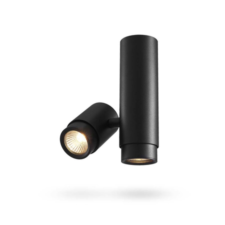 Oprawa Natynkowa HALOGENOWA SPOT Lampa Sufitowa 1x GU10 Czarna ARIZA Videx