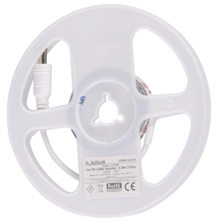 Taśma Pasek LED z Czujnikiem Ruchu i Zmierzchu 3.5W 370lm 4000K Neutralna Biała 1m Sanico Goldlux