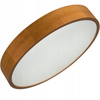 Plafon LED Lampa Sufitowa Natynkowa Jasmin 3x E27 48cm Okrągła Drewno KANLUX