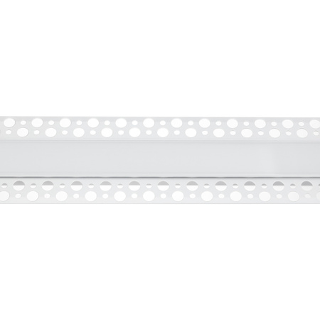 Profil Aluminiowy Podtynkowy Architektoniczny XL Typ P do LED Wpuszczany do Płyt KARTON / GIPS 2m + Mleczny Klosz
