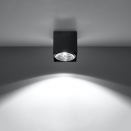 Lampa Sufitowa Oprawa Natynkowa GU10 Kwadratowa Czarna Nowoczesna Blake Sollux