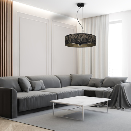 Lampa Wisząca Sufitowa SATINO Złota 3xE27 Milagro