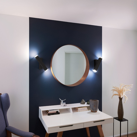 Inteligentna lampa ścienna kinkiet SMART + WIFI 12W ORBIS WALL CROSS BLACK LEDVANCE