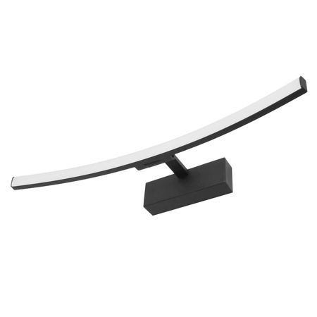 Lampa nad Lustro LED Kinkiet ścienny Łazienkowa IP44 12W Czarny 50cm TERRA