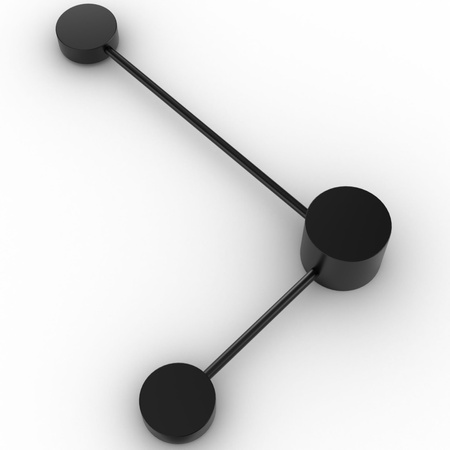 Kinkiet Ścienny Lampa Oprawa Natynkowa 2x GX53 Czarny JOY Sanico Goldlux