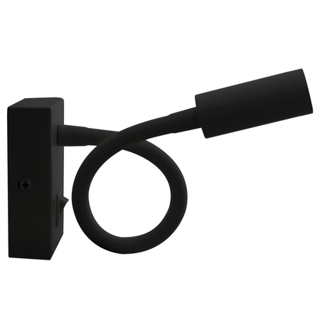 Lampa Ścienna LED Elastyczny Kinkiet do Czytania LEO 3W 4000K Czarny