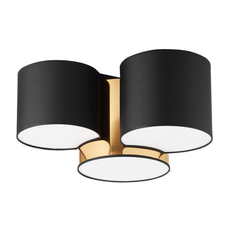 Lampa Sufitowa MONA BLACK/GOLD Plafon Czarno-Złota Nowoczesna 3xE27 3445 TK Lighting