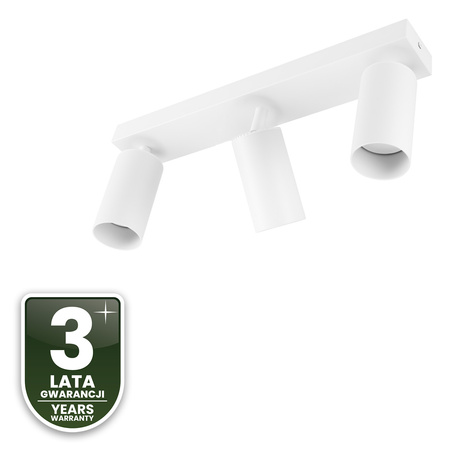 Lampa Sufitowa SPOT TUBA Reflektor Oprawa Halogenowa 3x GU10 TABULA LUMILED