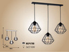 Lampa wisząca COLIN Czarny 3x E27 MILAGRO styl loft industrial metal