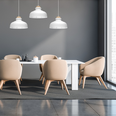 Lampa Wisząca Sufitowa ASMUND Biała 3xE27 Milagro