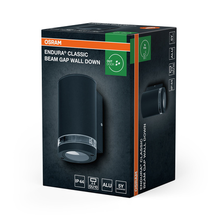 Kinkiet Ogrodowy Lampa Elewacyjna Zewnętrzna GU10 Szary IP44 Endura Osram