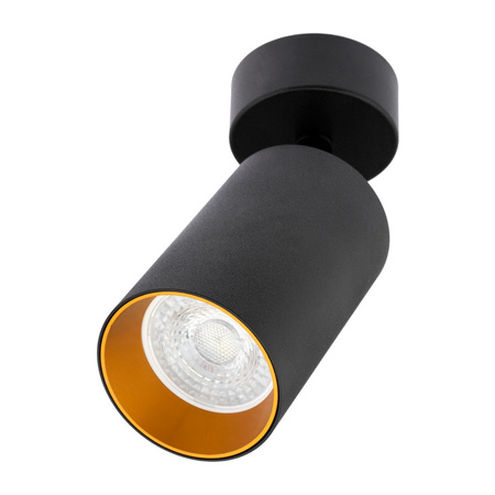 Lampa sufitowa ERIS SPOT Reflektor Oprawa Halogenowa GU10 Czarno-Złota