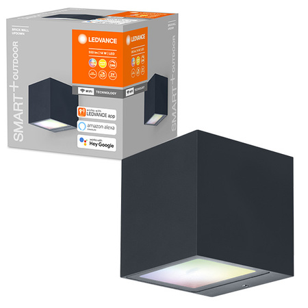Inteligentny ogrodowy kinkiet elewacyjny LEDVANCE WIFI SMART+ BRICK WALL 14W 550 lm LEDVANCE