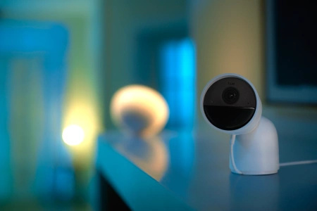 Kamera Przewodowa Wewnętrzna IP 1080p Full HD CMOS Biała Zigbee WiFi SMART Security Camera Secure Philips HUE
