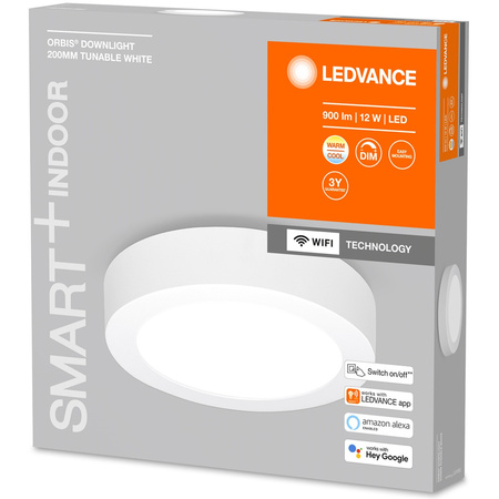 Plafon LED Lampa Sufitowa ORBIS DOWNLIGHT 12W 900lm CCT 20cm SMART+ WIFI LEDVANCE