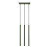 Lampa Wisząca Sufitowa Zwis Tuba Spot 3x G9 Oliwkowa Pastelo Ocean Green SL.1520 Sollux