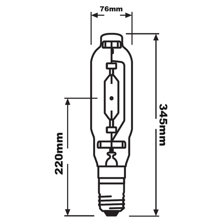 Lampa Metalohalogenkowa POWERSTAR HQI-T E40 1000W 7250K OSRAM