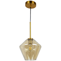 Lampa Sufitowa Wisząca Zwis Dekoracyjna E27 Złota Grea-s Sanico Goldlux