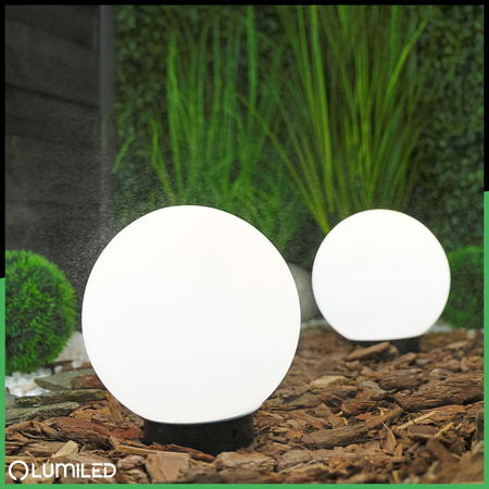 Lampa Oprawa Ogrodowa Zewnętrzna KULA LED LUMIKULA2 20cm E27 IP65 LUMILED