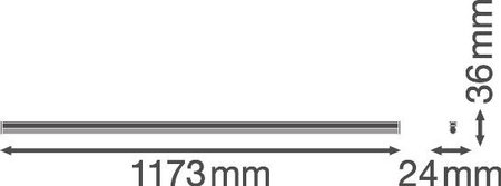 Lampa Oprawa Liniowa Listwa Oświetleniowa 20W 2000lm 3000K Ciepła Biały Batten Ledvance