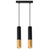 Lampa Wisząca Sufitowa KEON 2xGU10 Regulowana Czarno-Złota MASTERLED