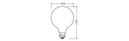 Żarówka LED G125 E27 17W = 150W 2452lm 3000K Ciepła 320° Value ClassLedvance