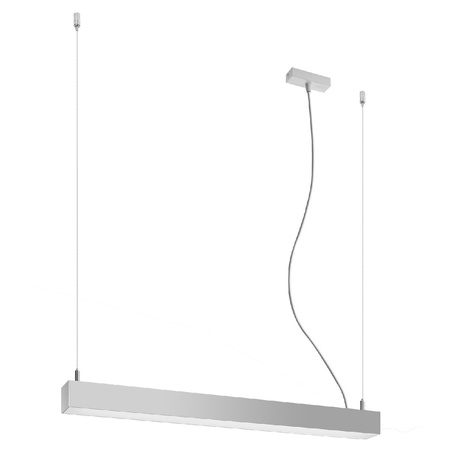 Lampa Sufitowa LED Wisząca PINNE 17W 3000K Liniowa 67cm Szara SOLLUX