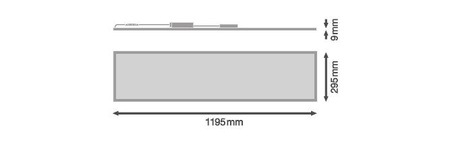 Panel LED Oprawa Biurowa Lampa Sufitowa 30W 3450lm 3000K Ciepła Natynkowa Podtynkowa Biały 120x30cm UGR19 Performance Ledvance