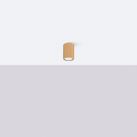 Lampa Sufitowa Reflektor Tuba Spot 1x GU10 Złota Karbon Deep Space SL.1549 Sollux